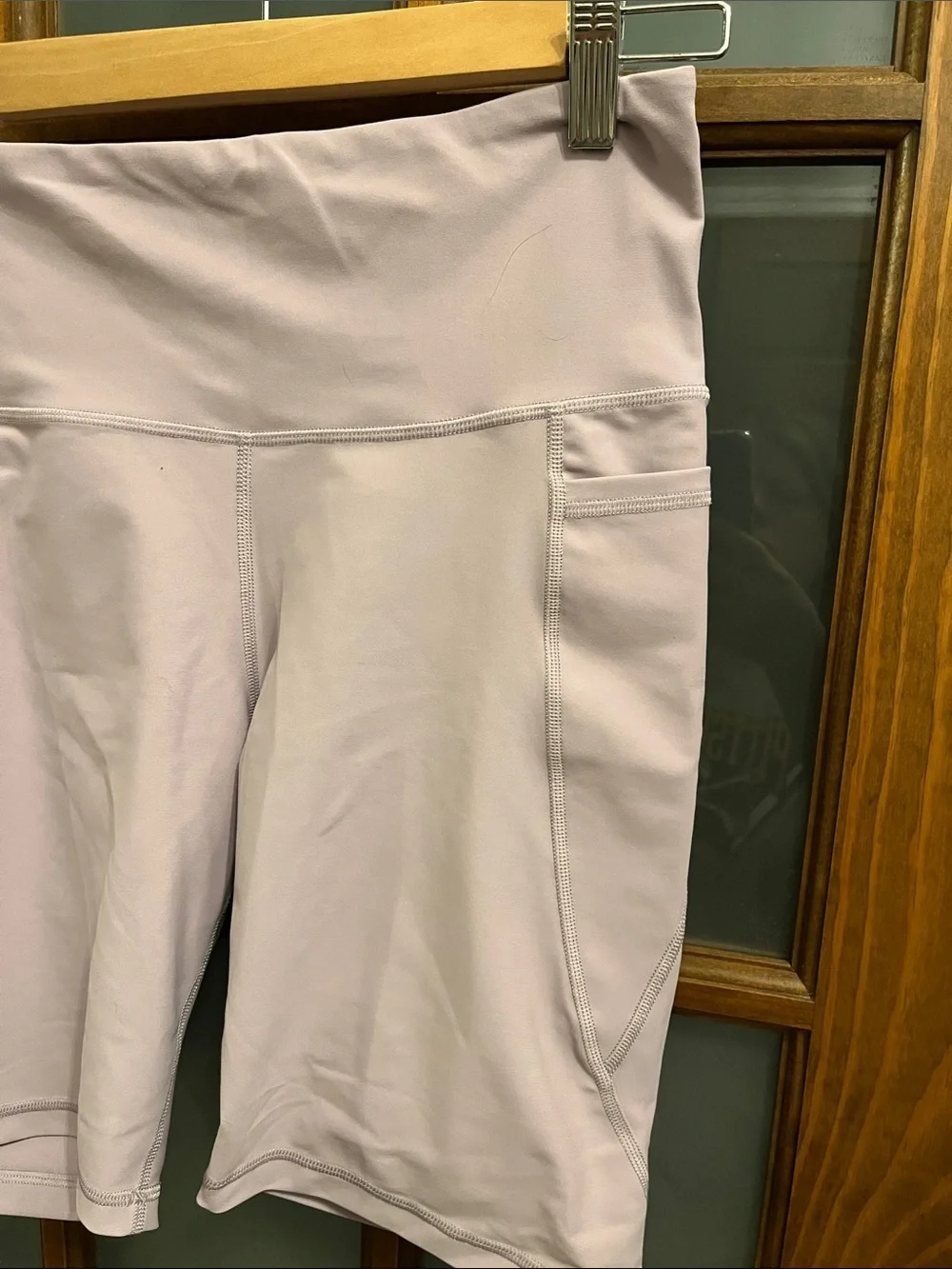 Old Navy Light Lavender High-Rise Bike Shorts with Pockets
